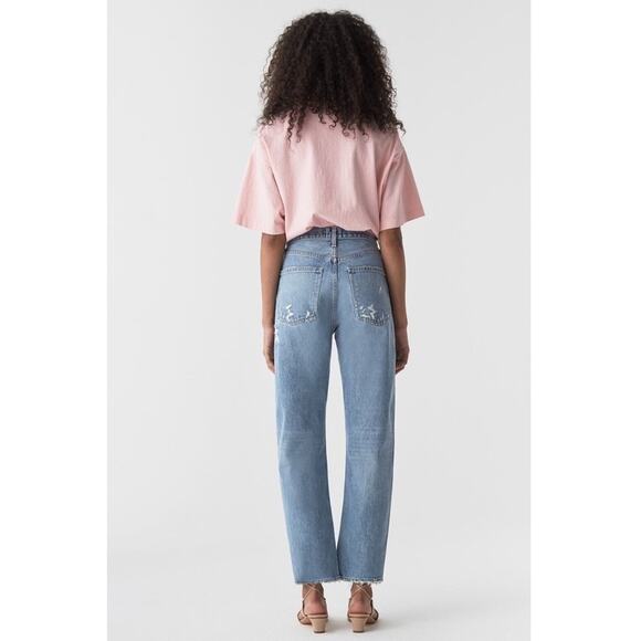 AGOLDE - 90's Mid Rise Loose Fit in Fall Out Distressed Jeans Size 29 - Picture 15 of 16